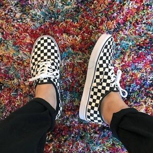 Vans Authentic Checkerboard Skate Shoe